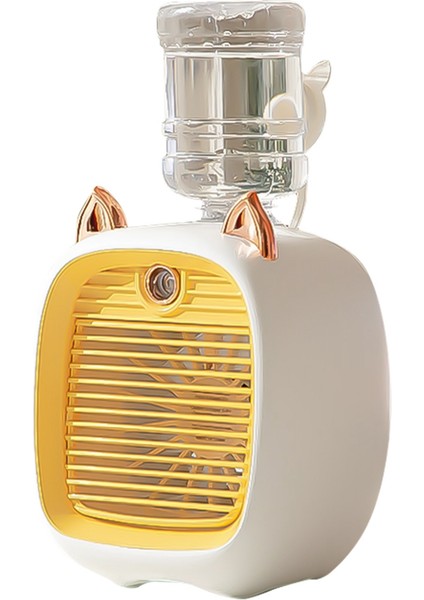 1200MAH Mini Klima Taşınabilir Masaüstü Fan Nemlendirici Arıtma 3 Hız 2 Modu Sprey USB Masa Fanı Araba Ev, B (Yurt Dışından)