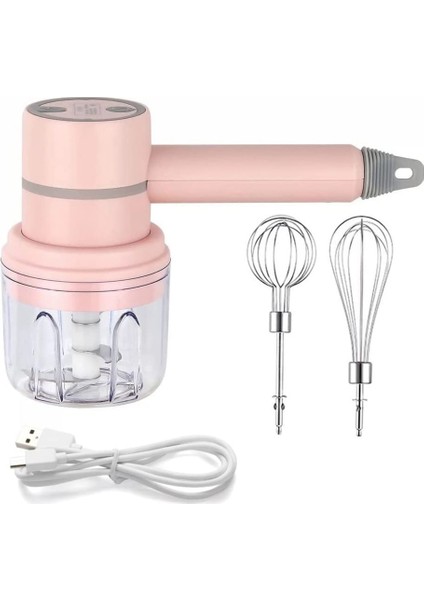 El Mikseri Akülü Elektrikli Blender Taşınabilir Çoklu Gıda Çırpıcı Yumurta Karıştırma Için Krem Şanti Doğrama Sarımsak B (Yurt Dışından)