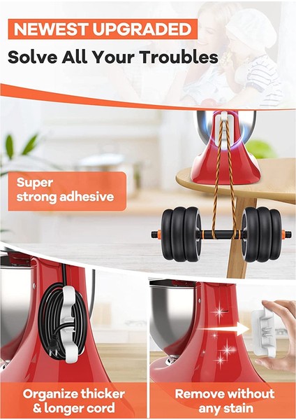 Küçük Ev Aletleri Için Kablo Düzenleyici Elektrik Kablo Tutucuları Blender, Kahve Makinesi, Düdüklü Tencere ve Hava Fritözü (Yurt Dışından) fırsatları