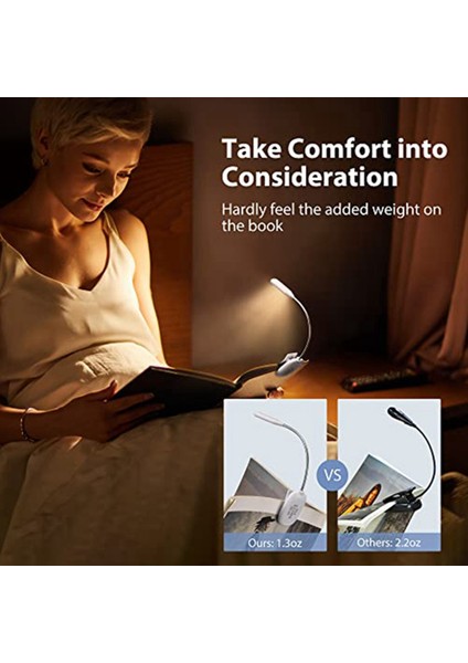 Okuma Kitabı Klipsli Lamba LED Mini Notalar Gece Lambası USB Şarj Edilebilir Taşınabilir Klipsli Masa Lambası Göz Koruması (Yurt Dışından) modelleri
