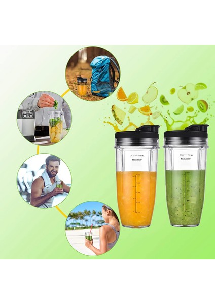 Blender Kupası Için Yedek 24 Oz, 7 Kanatlı 24 Oz Bardaklar Ninja Auto Iq Için Yedek Çıkarıcı Bıçak Parçaları (Yurt Dışından) fırsatları