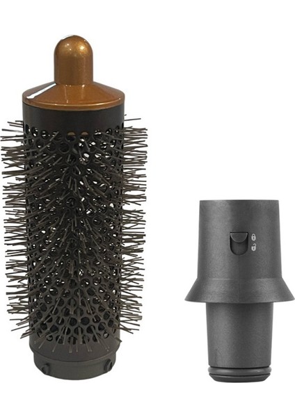 Şekillendirici / Süpersonik Saç Kurutma Makinesi Aksesuarları Için Silindir Tarak ve Adaptör Saç Şekillendirme Aracı, Altın ve Gri (Yurt Dışından)