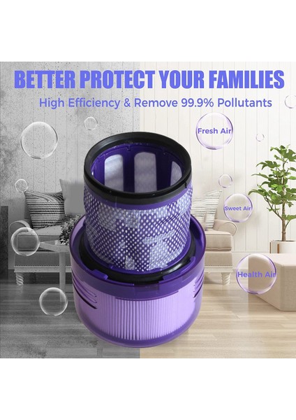 Hepa Filtre V11 SV14 Akülü Elektrikli Süpürge Yedek Aksesuarları Yıkanabilir Filtre (Yurt Dışından) fiyatları