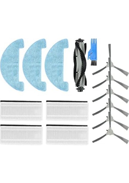 Yan Fırça Filtresi Rulo Fırça Bezi Yedek Parçalarının Değiştirilmesi BG750 Robot Süpürgeye Uygun (Yurt Dışından)