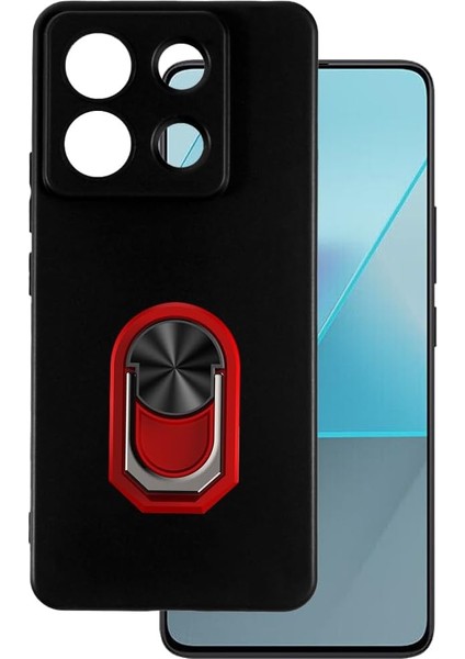 Xiaomi Redmi Note 13 Pro 5g Kılıf Kamera Korumalı Yüzüklü Kickstand Mat Kapak