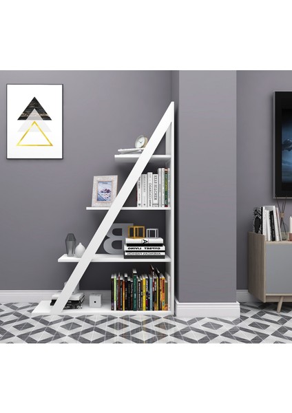 Arven 4 Raflı Modern Kitaplık, Beyaz- Arven modelleri