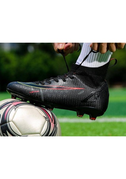 Erkek / Çocuk Futbol Botları Profesyonel Çim Futbol Botları Çocuk Futbol Spor Eğitim Ayakkabıları Boyutu 39 (Yurt Dışından)