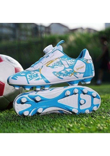 Erkek / Çocuk Futbol Botları Profesyonel Çim Futbol Botları Çocuk Futbol Spor Eğitim Ayakkabıları Boyutu 46 (Yurt Dışından)