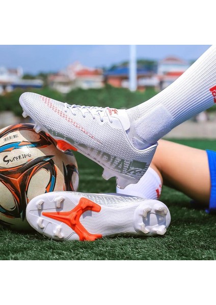 Erkek / Çocuk Futbol Botları Profesyonel Çim Futbol Botları Çocuk Futbol Spor Eğitim Ayakkabıları Boyutu 38 (Yurt Dışından)