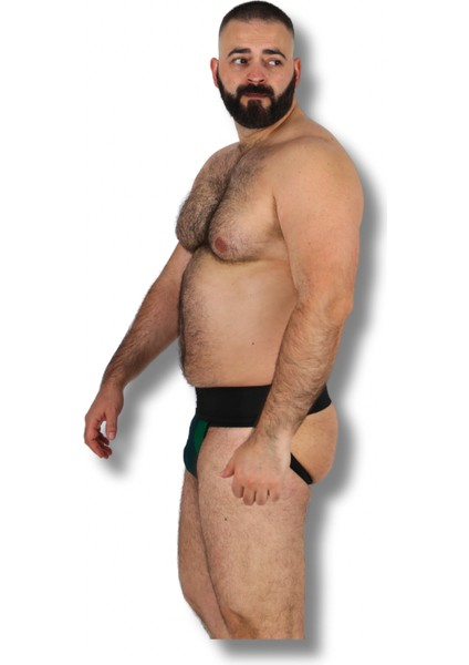 x Collection Siyah - Yeşil Jockstrap