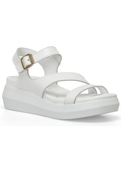 Monra 4fx Beyaz Kadın Comfort Sandalet fiyatları