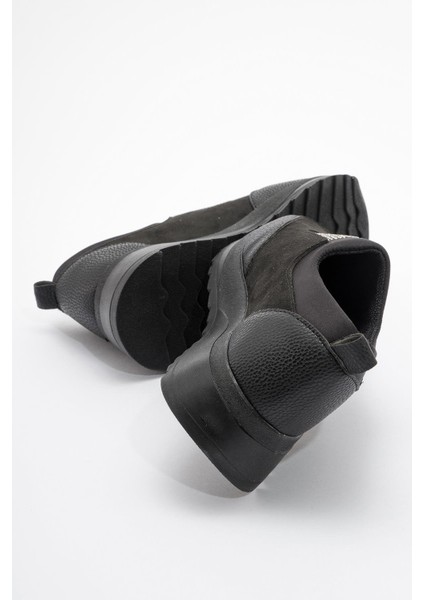 Kadın Taşlı Spor Babet Siyah fırsatları