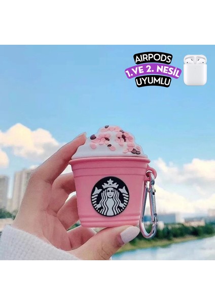 2'li Set - 1. ve 2. Nesil Uyumlu StellaLou ve Pembe Starbucks Figürlü Kulaklık Kılıfı Seti fiyatları