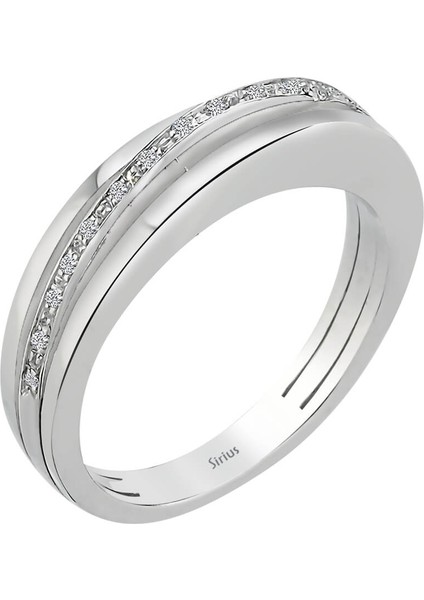 3 Sıralı Modern Pırlanta Yüzük 0404R0094