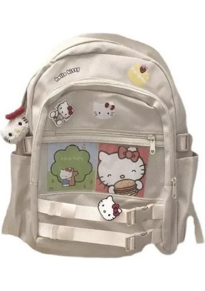 Lunhu Hellokitty Büyük Kapasiteli Japon Eğitim Sırt Çantası (Yurt Dışından)