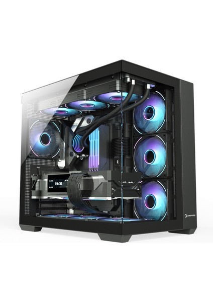 GamePower Warcry Prism 4xARGB Fan Cam ATX Gaming Kasa