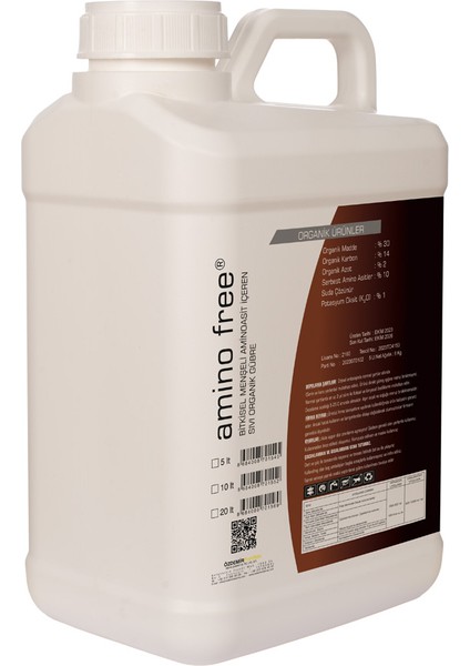 Amino Free (Bitkisel Menşeili Aminoasit Içeren Sıvı Organik Gübre) 5lt