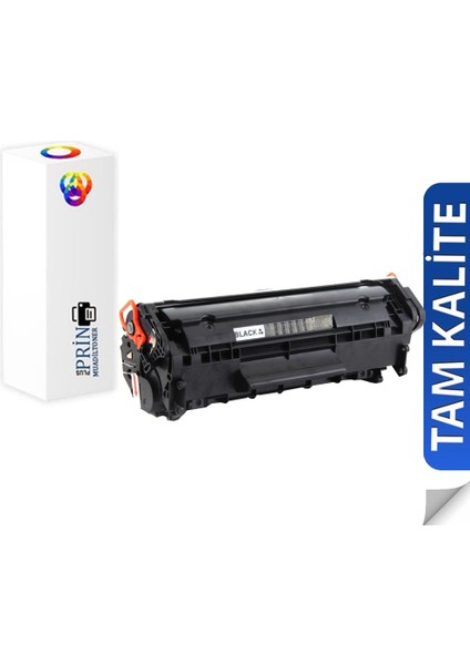 HP LaserJet 1020 Plus HP 12A - Q2612A Uyumlu Muadil Toner 2000 Sayfa Siyah