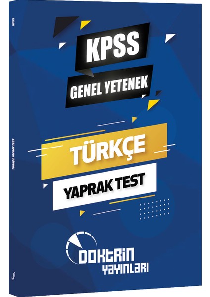 KPSS Türkçe Yaprak Test