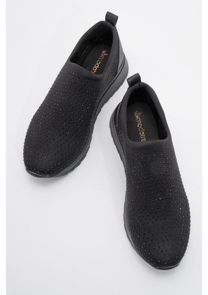 Taşlı Kadın Spor Ayakkabı Siyah indirimleri