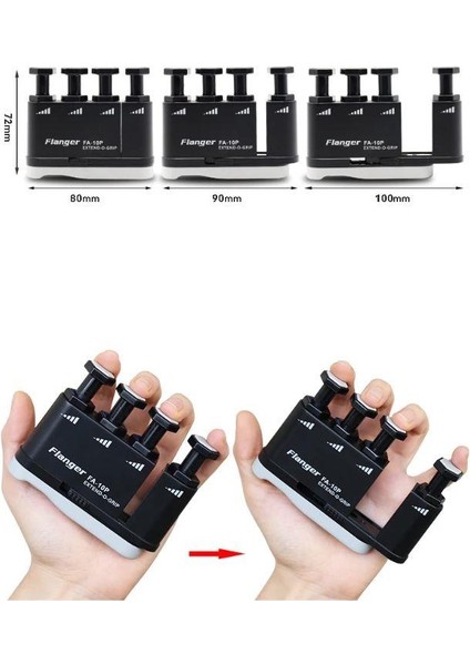 FA-10P Esercitatore Con Le Dita Estensibile E Regolabile In Forza Per L - Foto 3