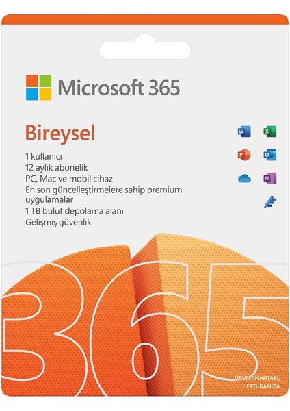 Office 365 Personal 1 Yıllık Lisans