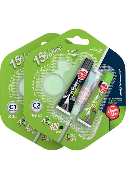 Zipper Glue Iran Malı Çift Karışımlı Yapıştırıcı 16 gr Şeffaf fiyatları