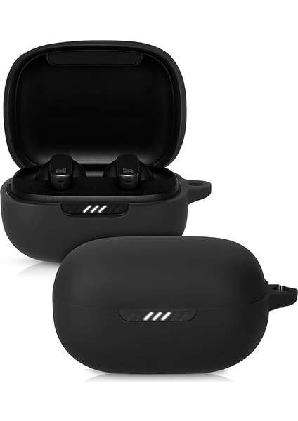 Jbl Wawe 300 Kılıf Model Uyumlu Mat Silikon Soft Kancalı Siyah