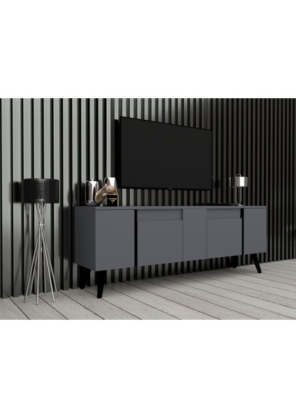 Tavolo Tv Ünitesi Tv Sehpası Tv Dolabı Gri Atntrasit fiyatları