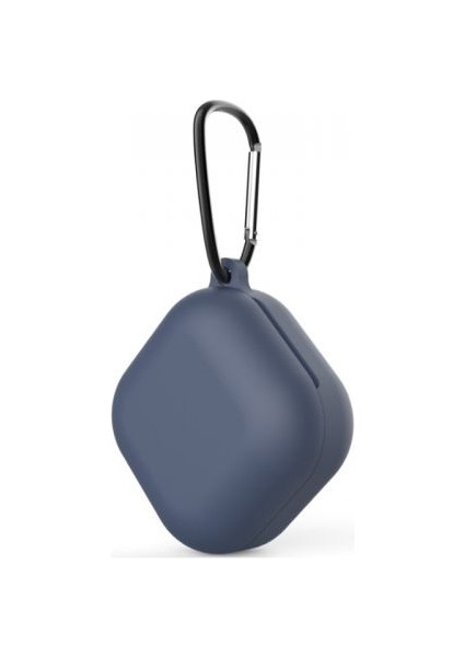 Samsung Galaxy Buds Live Kılıf Kancalı Mat Silikon Lacivert