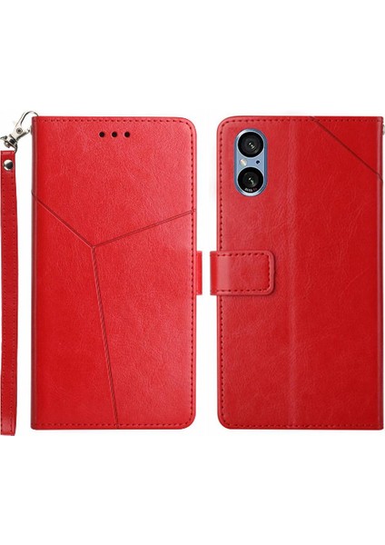 Sony Xperia 5 V Kitap Katlanır Deri Telefon Kılıfı (Yurt Dışından)