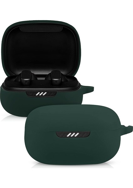 Jbl Wawe 300 Kılıf Model Uyumlu Mat Silikon Soft Kancalı Koyu Yeşil