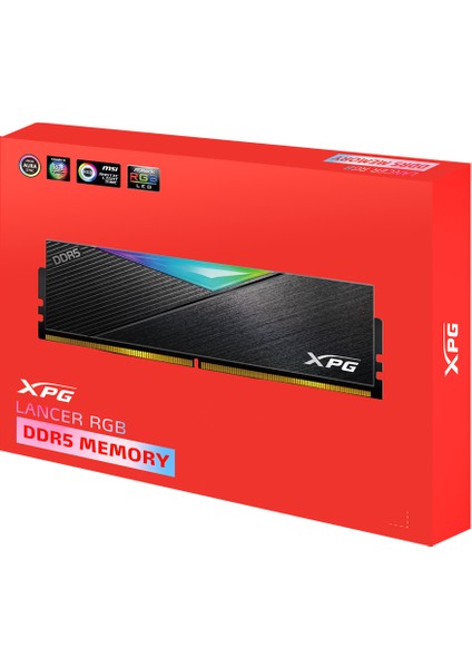 Xpg Lancer Rgb 32GB (16X2) Ddr5 8000MHZ CL38 1.45V AX5U8000C3816G-DCLARBK Dual Kit Ram