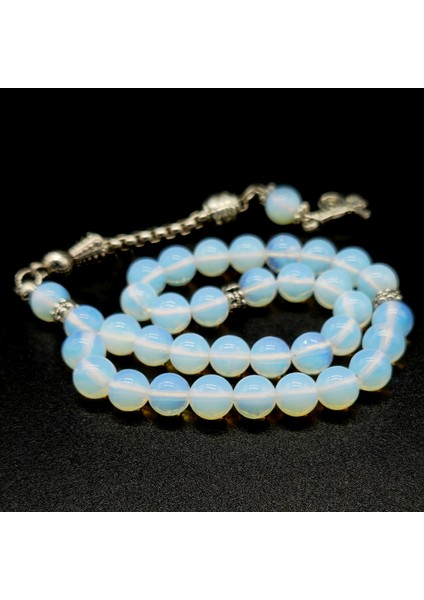 Opal Taşı Tesbih 8 mm Küre Kesim modelleri