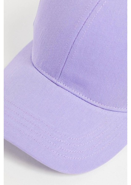 Unisex Basic Lila Cap Şapka - Ayarlanabilir