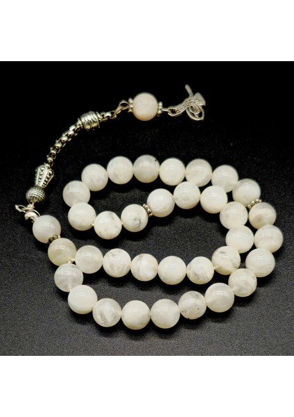 Ay Taşı Tesbih 9 mm Küre Kesim modelleri