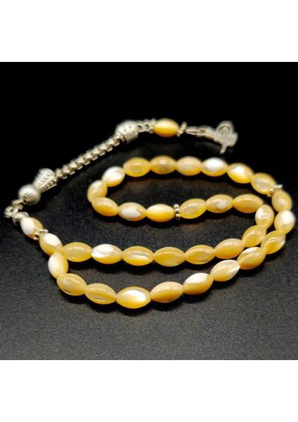 Sedef Taşı Tesbih 6x9 mm Arpa Kesim modelleri