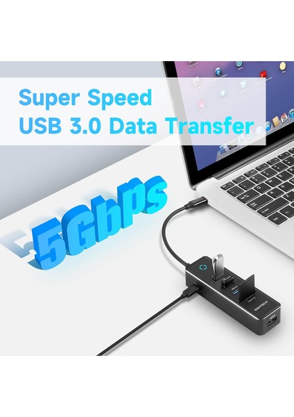 Macbook Ipad Uyumlu Alüminyum Typec 7 In 1 Hub 4K 60HZ Hdmı 3 USB 3.0 Pd 100W Sd/tf Kart
