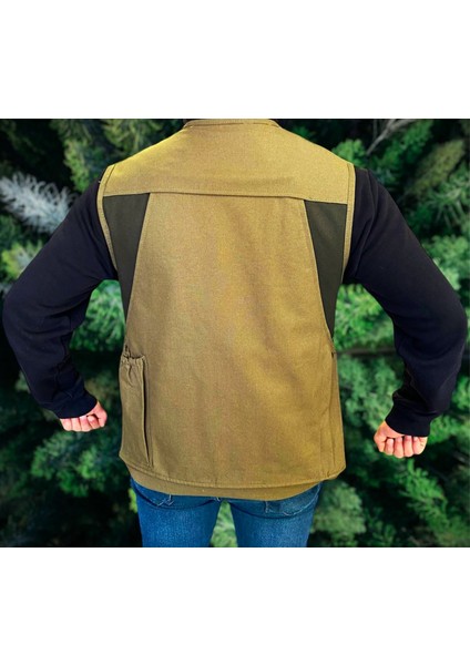 Avcı Yeleği Kalın Kumaş Haki fiyatları