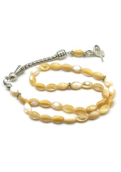 Sedef Taşı Tesbih 7x9 mm Arpa Kesim modelleri