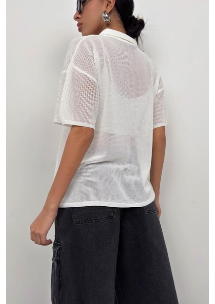 Polo Yaka Transparan T-Shirt indirimleri