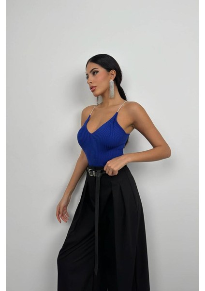 Taş Askılı Triko Bluz fiyatları