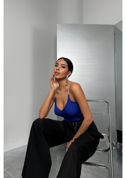 Taş Askılı Triko Bluz modelleri