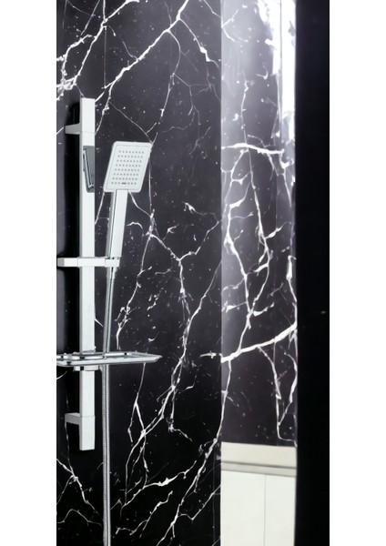 Çam Kare Borulu Hareketli Sürgülü Duş Seti Üst Takımı