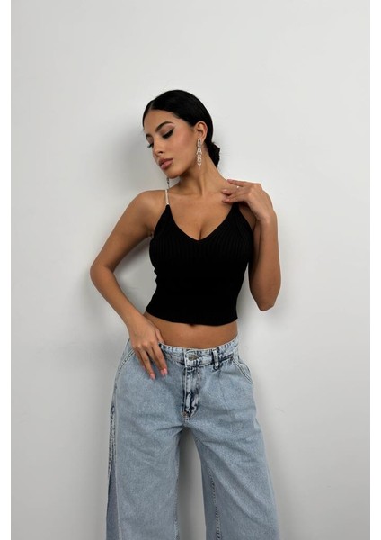 Taş Askılı Triko Bluz fiyatları