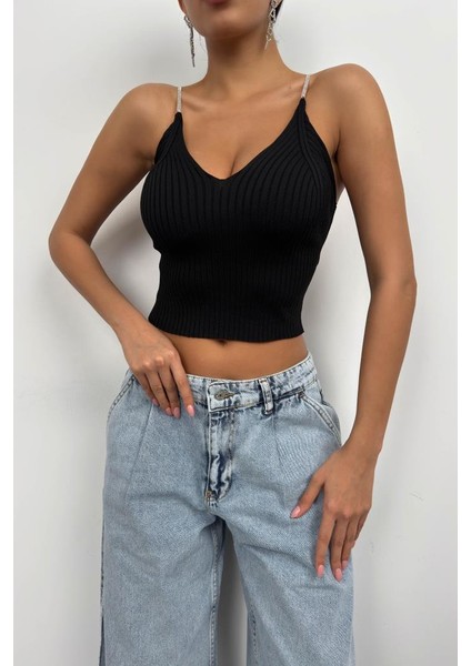 Taş Askılı Triko Bluz fırsatları