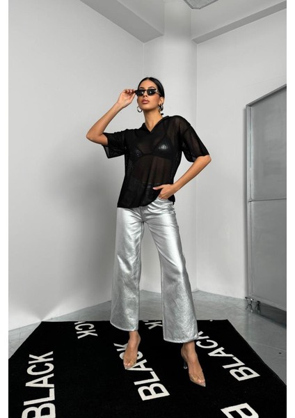 Polo Yaka Transparan T-Shirt modelleri