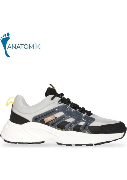 1944-29728 Anatomik Tabanlı Unisex Yürüyüş & Koşu Ayakkabısı - NKT01944-SIYAH Gri-41