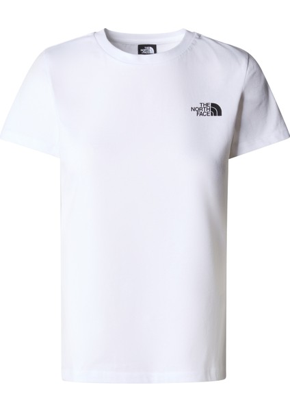 W S/s Box Nse Slım Tee Kadın Beyaz Tshirt NF0A87NMFN41