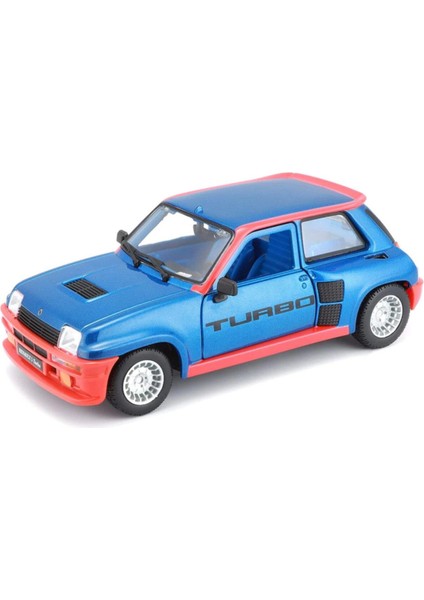 Burago Renault 5 Turbo 1982 Model Klasik Araba 1/24 Ölçek - Mavi